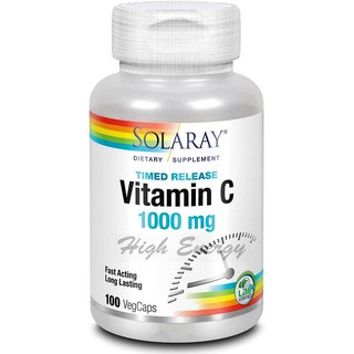 Solaray, Timed Release Vitamin C 1000 mg, VegCaps