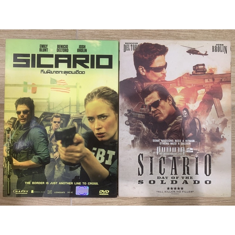 Dvd แท้ เรื่อง Sicario 2 ภาค กล่องสวม มีเสียงไทย บรรยายไทย