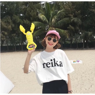 เสื้อoversize สกรีนลาย reika  🦀