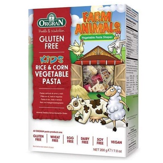 (ถูกสุดๆ) (แพ็ค2)Ogran Gluten Free Kids Rice &amp; Corn Vegetable Pasta 200g/Ogran Gluten Free Kidsแพ็คเร๊ว🎉🎉