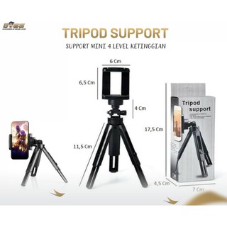 Tripod support ขาตั้งกล้องหรือโทรศัพท์ ขาตั้งกล้อง ขาตั้ง3ขา ขนาดเล็กพกพาง่าย