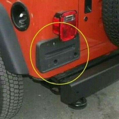 Jeep wrangler TJ YJ CJ7 ขายึดป้ายทะเบียนด้านหลังไฟเบอร์