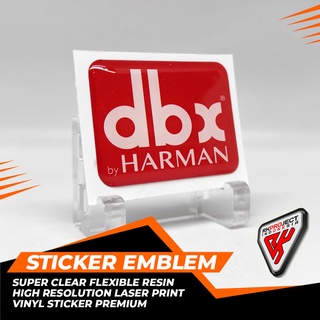 Dbx HARMAN สติกเกอร์เรซิ่น ลายนูน ยืดหยุ่น สําหรับติดตกแต่ง