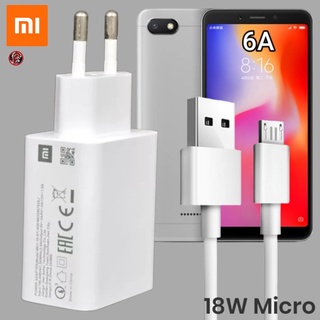 ที่ชาร์จ Redmi 18W Micro เรดมี่ 6A สเปคตรงรุ่น หัวชาร์จ Mi EU สายชาร์จ ไมโคร ชาร์จเร็ว ไว ด่วนแท้ 2เมตร