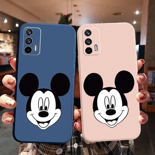 เคสโทรศัพท์มือถือแบบนิ่ม ขอบสี่เหลี่ยม ลายมิกกี้เมาส์ สําหรับ OPPO A16 A94 A53 A15 A12 AX7 A52 A72 A92 A74 A54 5G