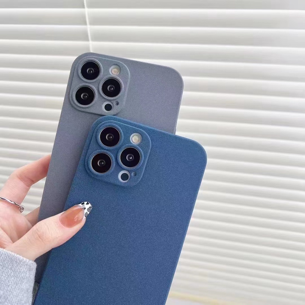 เคสโทรศัพท์มือถือ วีโว่ VIVO Y77 Y55 Y30 Y76 Y75 V23 V23E X80 Pro Y01 Y15A Y15S 5G 4G Smartphone Casing Happy Simple Phone Cell Case Matte Silicone TPU Softcase Solid Color Couple Loves Back Cover VIVOY77 #8