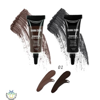 [พร้อมส่ง] MRS BAG เจลแต่งคิ้ว No.01 SIVANNA COLORS พร้อมแปรงแต่งคิ้ว ติดทนตลอดวัน EYEBROW GEL TATTOO MAKE UP HF7007 #01