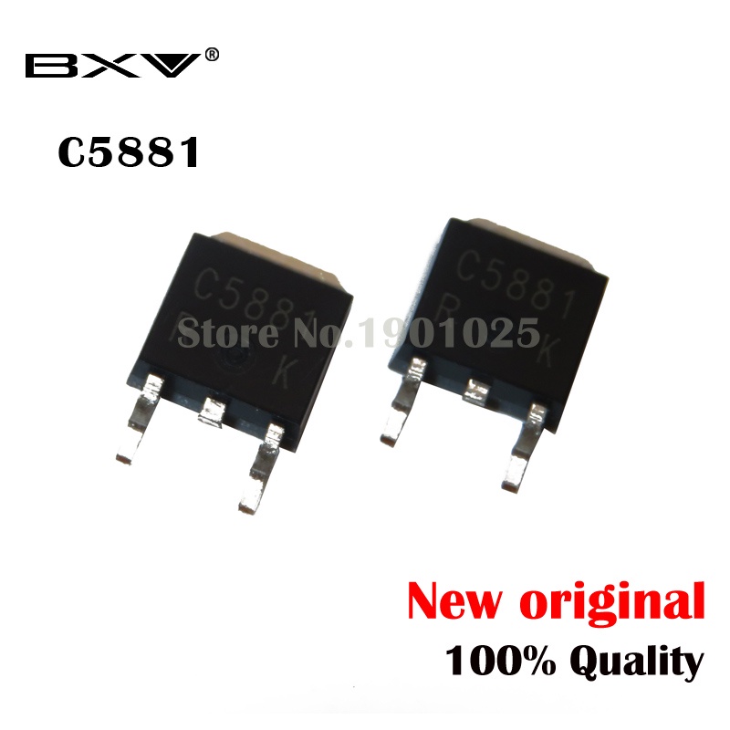 10 ชิ้น/ล็อต 2SC5881 C5881 TO-252 60V 5A NPN Power ใหม่ IC