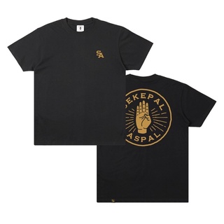 เสื้อยืด ลายโลโก้ Kaos Seepal Asphalt สีทอง สีดํา