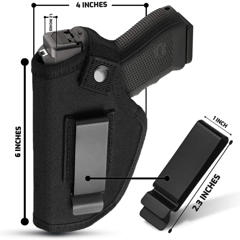 ซองขวาซ้าย owb iwb สากลสำหรับภายในปกปิดพกซองสำหรับ G17 19 23 25 26 27 29 30 32 33 38 42 43วินาทีและ W M & P