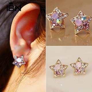 * Ibn Women s Elegant Rhinestone รูปดาว Ear Ear Ear ต่างจากงานปาร์ตี้