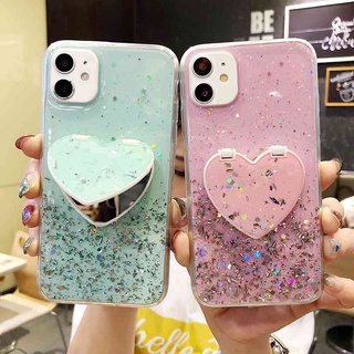 เคสโทรศัพท์มือถือ TPU แบบนิ่ม พร้อมกระจก สําหรับ Oppo A1K Realme C2 F7 Youth A37 A39 A57 A5 A3S A52 A92 F1S A7 A5S A71 F5 Youth F3 A79