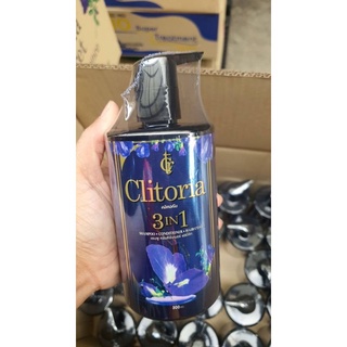 Clitoria Secret Herbal Essence 3 in 1 แชมพูอัญชันคลิทอเรีย ลดผมร่วง(ต่อขวด)