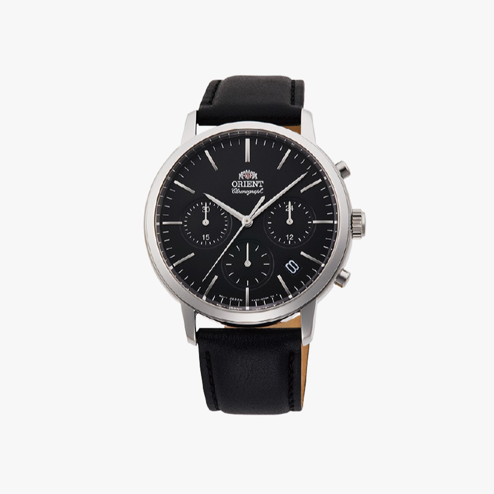 Orient นาฬิกาข้อมือ Orient Quartz Contemporary Watch, Leather Strap รุ่น RA-KV0303B