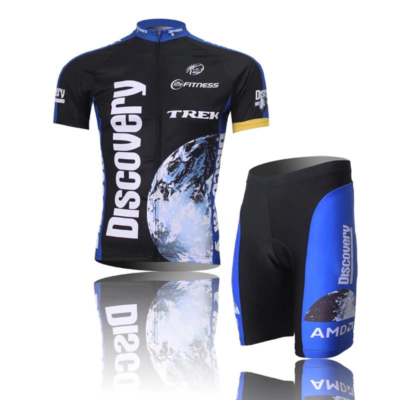 Mens Cycling Jersey Summer Bike Clothing / Short Pants With Gel Padded