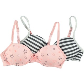 เสื้อชั้นใน เนื้อผ้าฝ้าย สําหรับเด็กผู้หญิง อายุ  teenage bra Zeeman brand 001