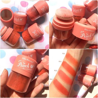 Peach blusher 🍑 บลัชออนเนื้อฝุ่นโทนสีพีช มาในรูปแบบกระปุกใช้งานง่าย รหัส83177-03