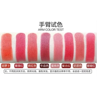 N043 ลิปสติก เนื้อแมตต์ สีสวย ติดทนนาน กันน้ำ