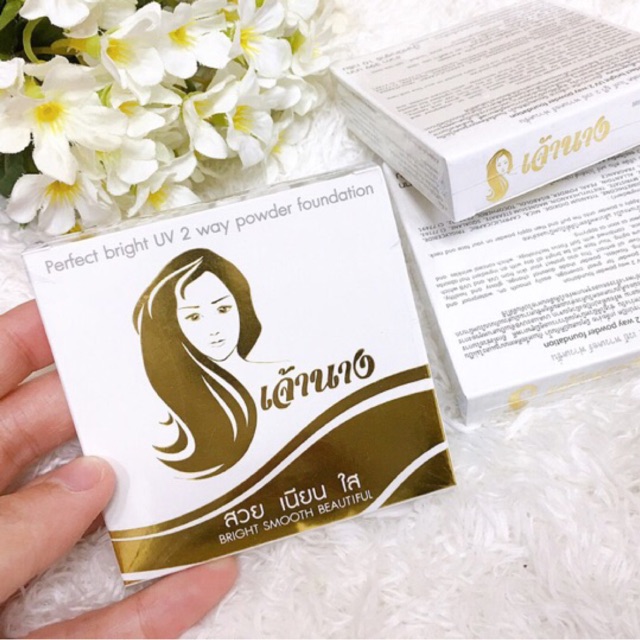 Chaonang Perfect bright UV 2 way powder foundation 10g แป้งเจ้านาง