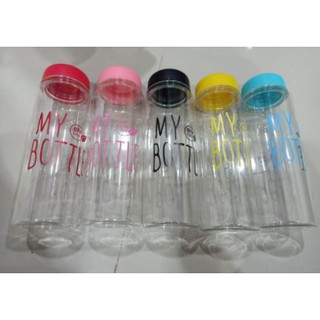 ขวดน้ำmy bottle กระบอกน้ำพลาสติกใส ขวดน้ำพลาสติกพกพา กระบอกใส่น้ำพกพา ขนาด500ml. (BB175)