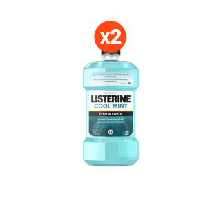[ขายดี] Listerine ลิสเตอรีน น้ำยาบ้วนปาก คููลมินต์ ซีโร่ 750มล. แพ็คคู่
