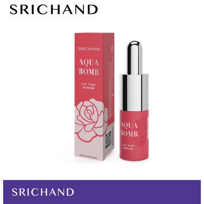 SRICHAND ศรีจันทร์อควา บอมบ์ ลิป ทินท์ เซรั่ม 10 เฉดสี Aqua Bomb Lip Tint Serum ขนาด 2.0gdd