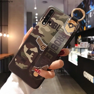 เคสโทรศัพท์มือถือแบบนิ่ม ลายพราง พร้อมสายคล้องมือ สําหรับ Realme 7 C15 C12 C17 7i 6i 6 C2 XT 5 X2 6 Pro 5i C3 Reno2 F 4