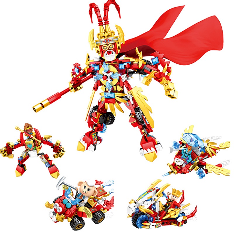 ของเล่นทางปัญญา - LEGO ประกอบของเล่นรุ่น - Journey to the West - Master และ Student Sun Wukong