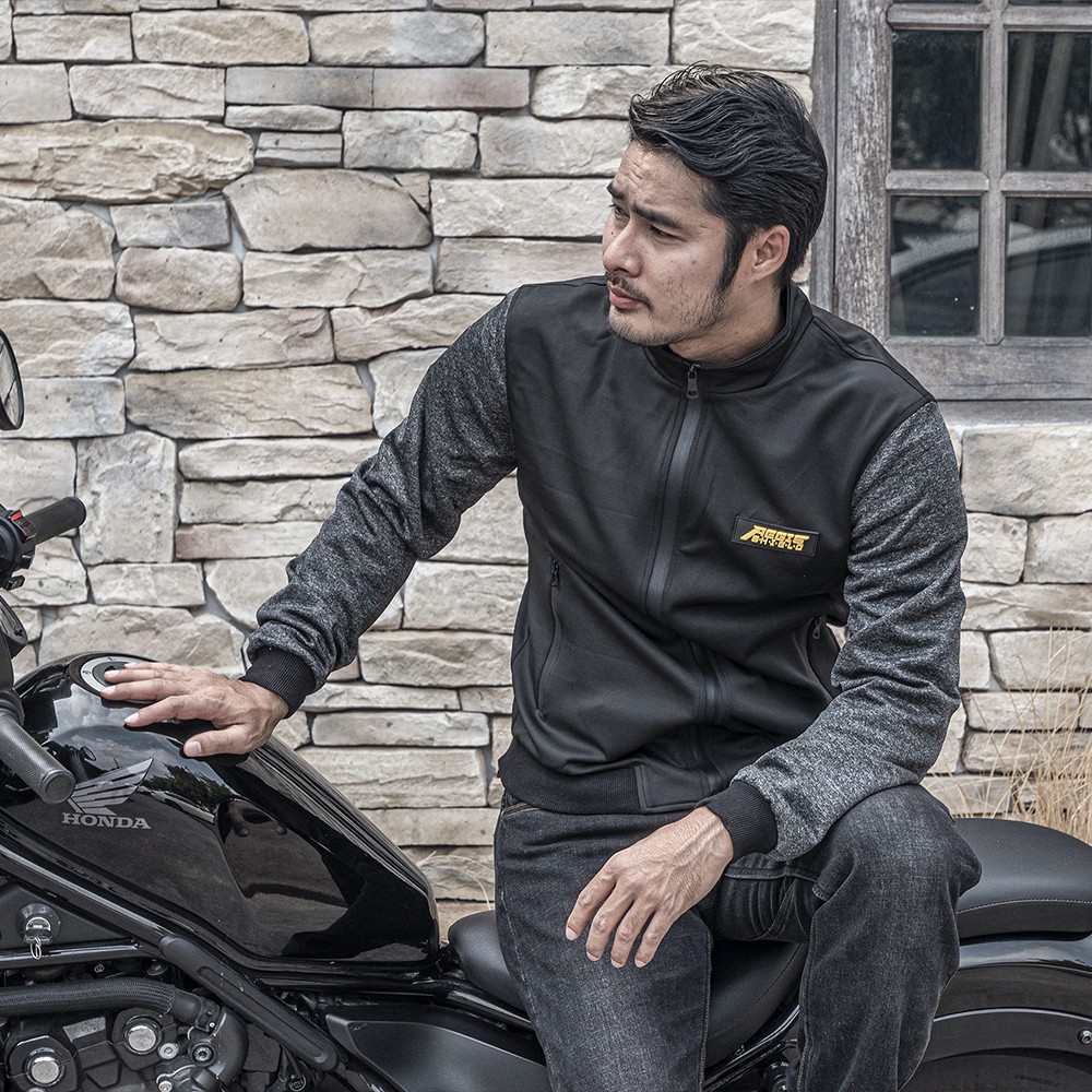 เสื้อการ์ด AEGIS MOTO เย็นใส่สบาย รุ่น All dayดำแขนเทาเข้ม