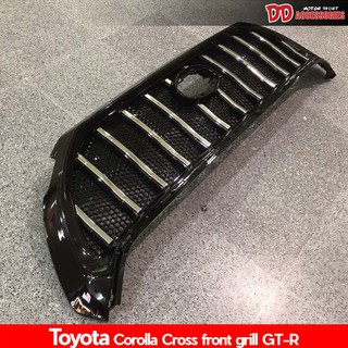 กระจังหน้า Cross Toyota 2019 2020 2021 2022 ลาย GT-R  สีดำเงา ซี่ตั้ง งานเข้ารูป 100% สีสวยงาม ราคาพิเศษ