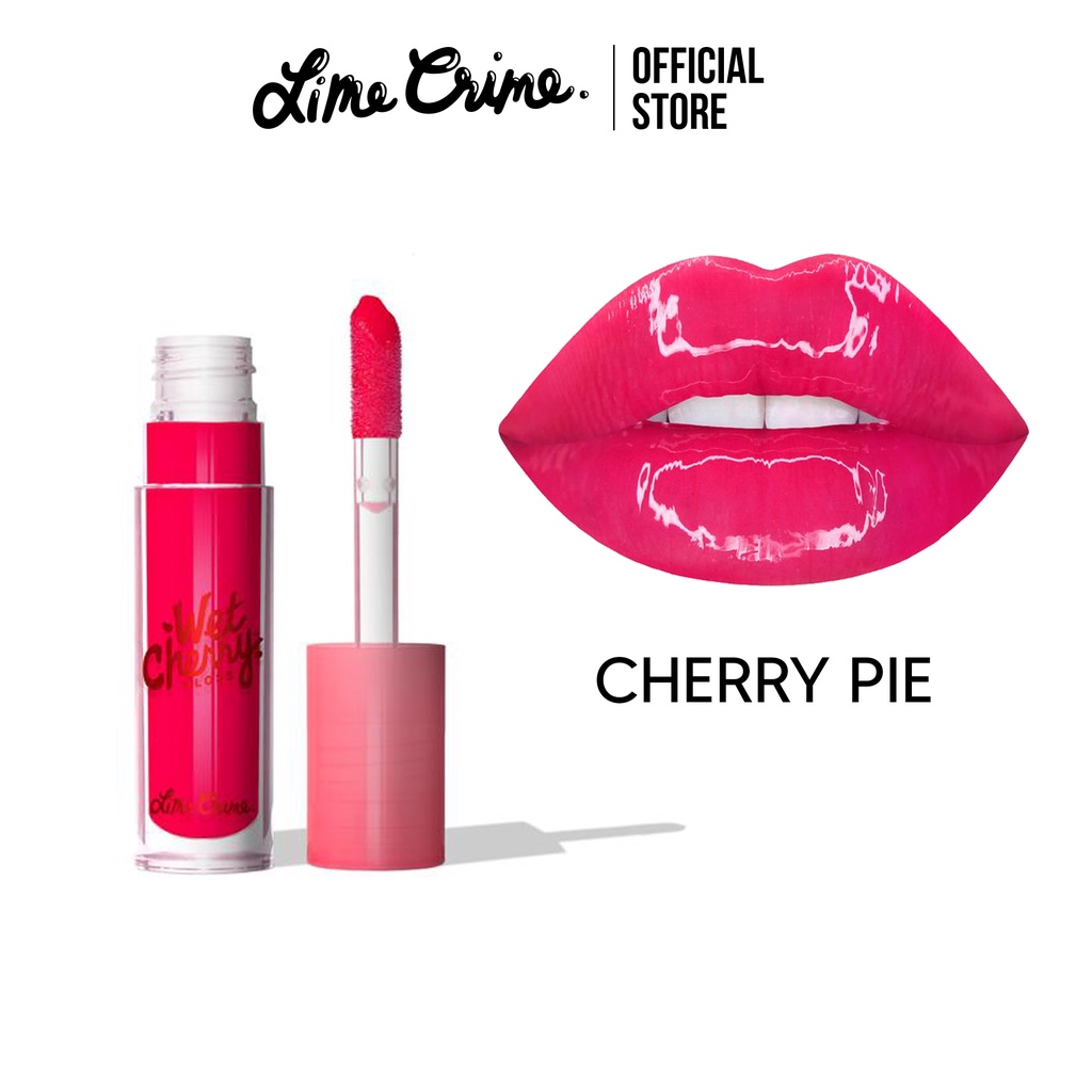 (Lot ผลิต 06/19) Lime Crime Wet Cherry Lip Gloss สี Cherry Pie By Lime Crime Thailand