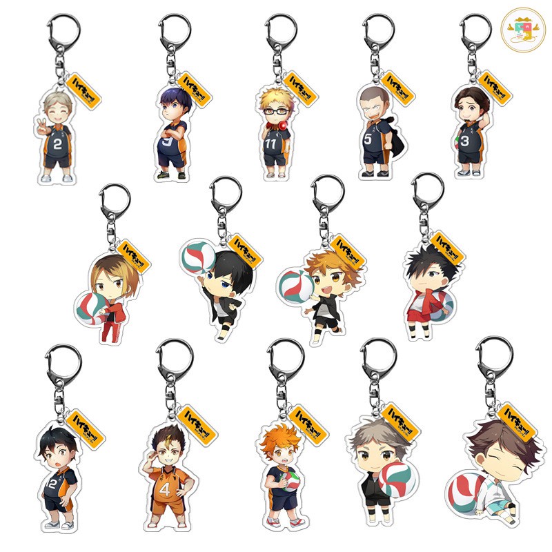 พวงกุญแจ อะคริลิค ไฮคิว คู่ตบฟ้าประทาน โทบิโอะ ฮินาตะ keychain haikyuu ของเล่น ของสะสม