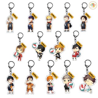 พวงกุญแจ อะคริลิค ไฮคิว คู่ตบฟ้าประทาน โทบิโอะ ฮินาตะ keychain haikyuu ของเล่น ของสะสม 🇨🇳