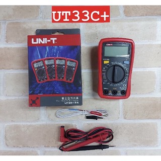 UNI-T ut33c + มัลติมิเตอร์แบบดิจิทัลช่วงอัตโนมัติขนาดปาล์มAC DCโวลต์มิเตอร์แอมมิเตอร์ทดสอบความสามารถความต้านทาน