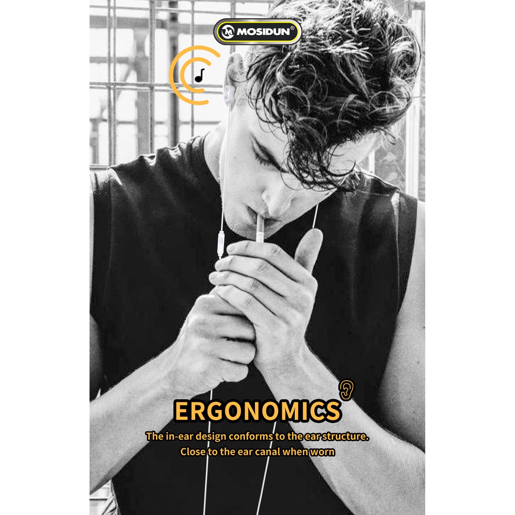 HOLO-Mosidun 216A หูฟังอินเอียร์ 2 Dynamic Driver มีไมโครโฟน เบสแน่น เสียงใส คุณภาพเกินราคา HiFi