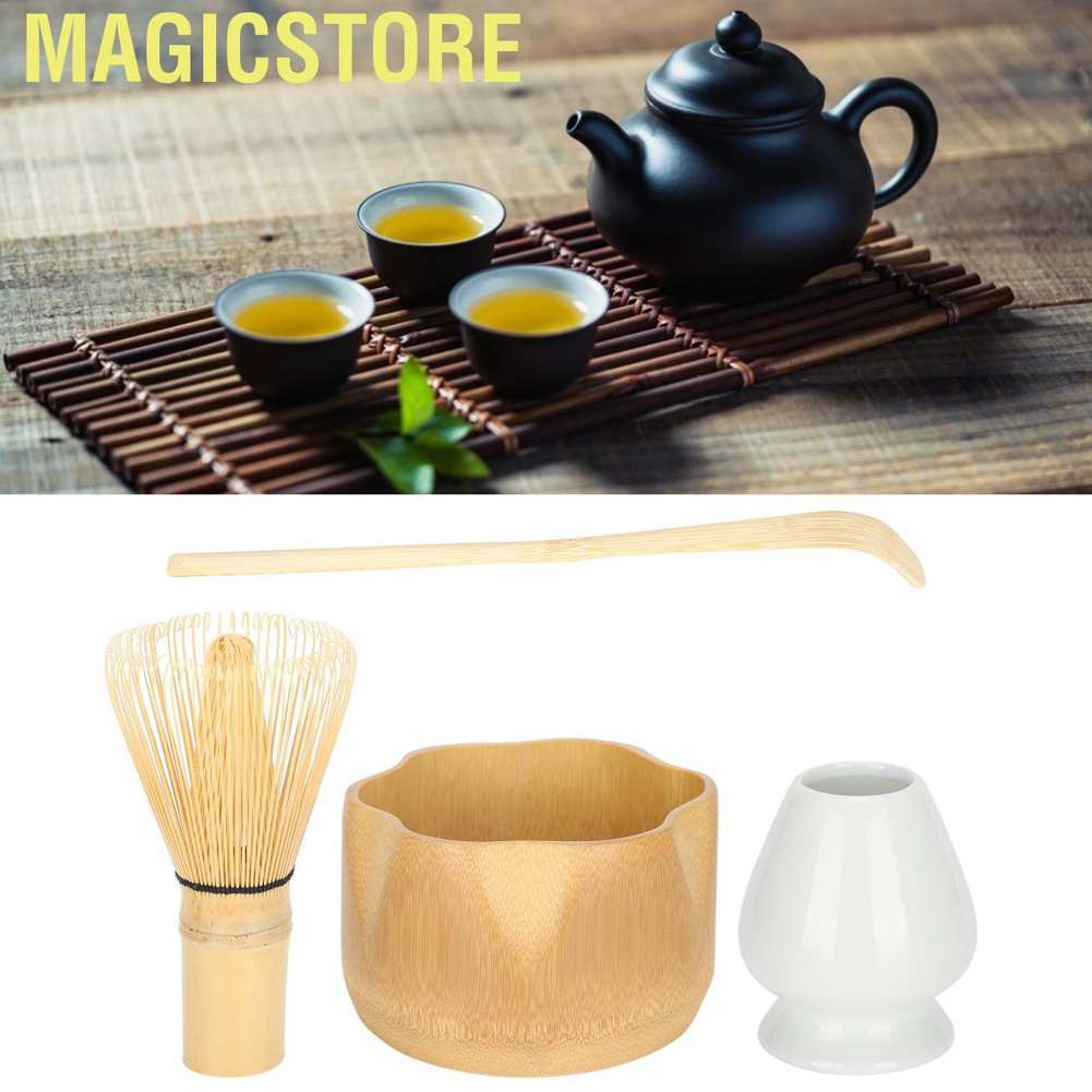 Bamboo Tea Whisk Holder Tea Scoop Matcha Making Accesorio Tea Whisk FORNORM Matcha Making Tool Set 