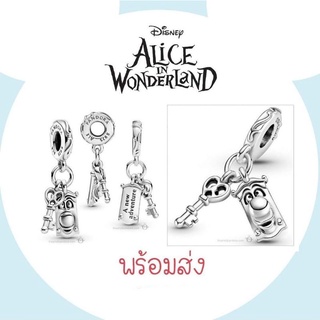 Pandora silver dangle charm ติ้งกระจกอลิซ Alice