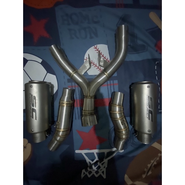 ท่อคู่ Sc y-pipe  z1000-2014-2015 y