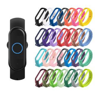 Xiaomi Mi Band 5 สายรัดข้อมือ ซิลิโคน TPU แบบสี