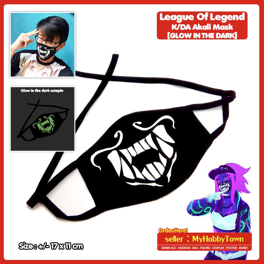KDA Akali Mobile Legend LOL Mask