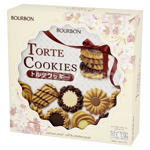 BOURBON Torte Cookies  คุกกี้ เบอร์บอน กล่องสีขาว