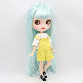 blyth doll bl 8800 วิกผมตรงสีเทา 1/6 30 ซม.