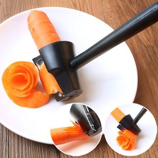 (Spot goods)Vegetable Roll Flower Decorative Tool Carrot Carving Roll Peeler Potato Spiral Slicer Kitchen Gadget Fruit Cucumber Salad Cutter