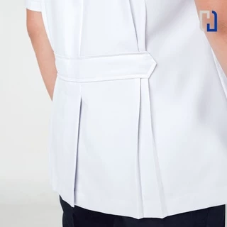 (สะท้อนน้ำ) เสื้อกาวน์หญิงเภสัช กาวน์สั้น เเพทย์ พยาบาล
