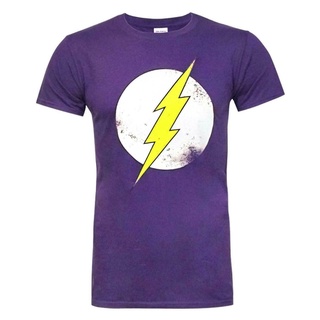 เสื้อยืดสีขาวเสื้อยืดลําลอง ผ้าฝ้ายแท้ แขนสั้น พิมพ์ลาย Big Bang Theory Flash Sheldon แฟชั่นฤดูร้อน สําหรับผู้ชายS-4XL