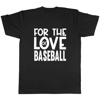 tshirtเสื้อยืดคอกลมฤดูร้อนเสื้อยืดกีฬาเบสบอล พิมพ์ลาย The Love Of Baseballs สําหรับผู้ชายSto4XL