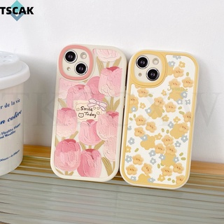 เคสโทรศัพท์มือถือ แบบนิ่ม ลายภาพวาดสีน้ํามัน รูปดอกทิวลิป และจัสมิน สําหรับ Redmi 12C 10 10C 10A 9C 9A 9 Note 12 10 Pro 10S