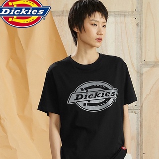 เสื้อยืดลําลอง ผ้าฝ้ายแท้ พิมพ์ลาย Dickies แฟชั่นฤดูใบไม้ผลิ และฤดูร้อน สําหรับผู้ชายยืด.สบาย.รัก