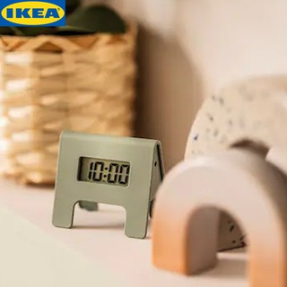 IKEA KUPONG คูพ็อง นาฬิกาปลุก นาฬิการตั้งโต๊ะ สีเขียว ขนาด 4x6 ซม.