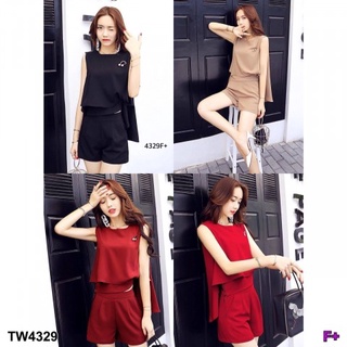 👗Pfashion [ส่งไว!!🚛] P4329 Set หางปลา กางเกงขาสั้น Set fish tail shorts